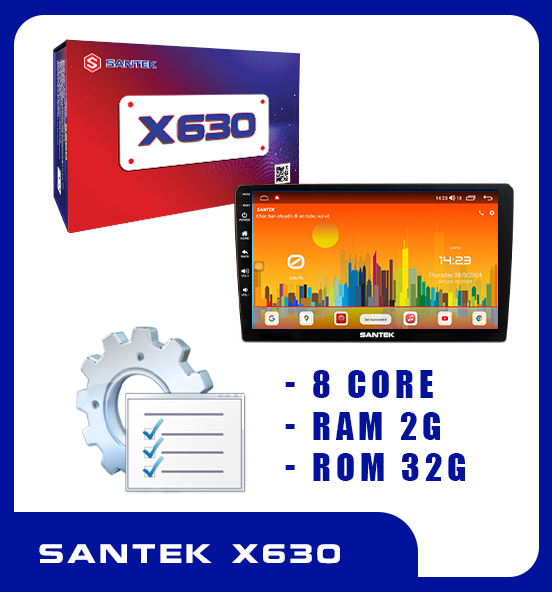 Màn hình Santek X630 9 inch
